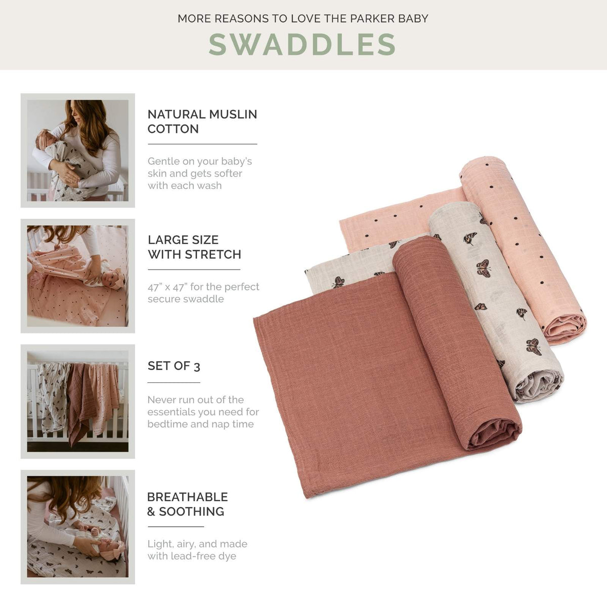 Butterfly Swaddle Set — Parker Baby Co.