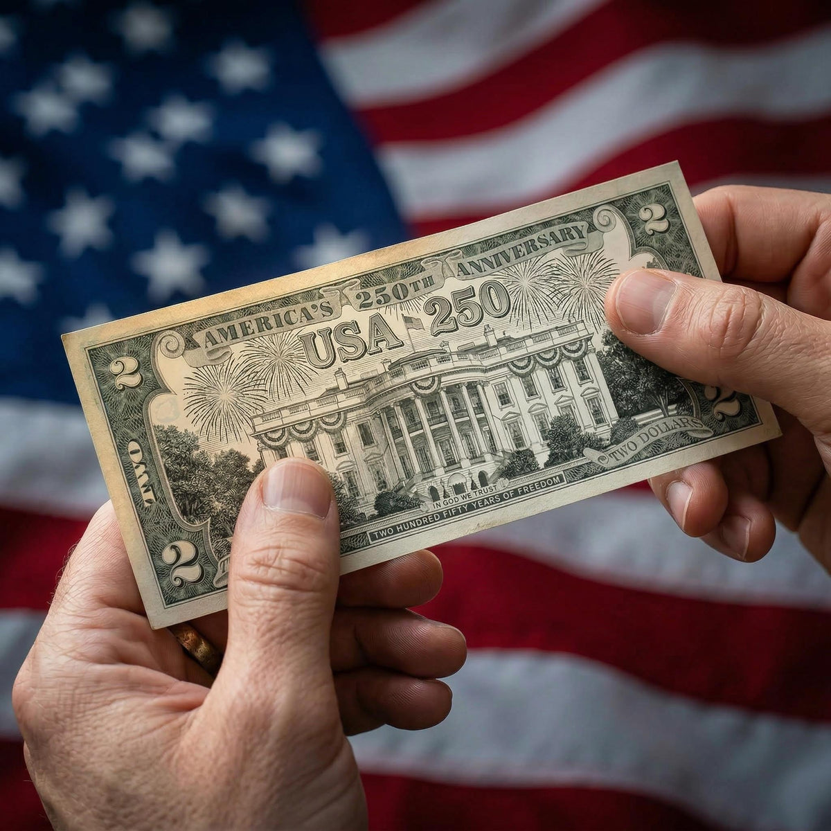 "White House" Legal Tender $2 Bill - USA 250th Collector's Edition - view 3