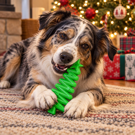 Christmas Tree Nylon Dog Chew Toy for Aggressive Chewers - view 2