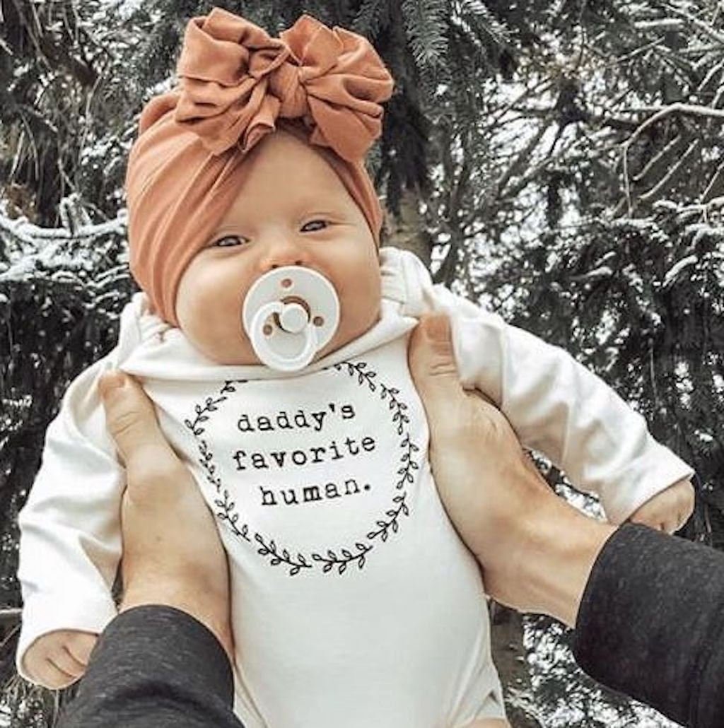 Daddy's Favorite Human Organic Bodysuit Long Sleeve - view 5
