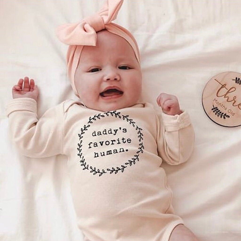 Daddy's Favorite Human Organic Bodysuit Long Sleeve - view 6