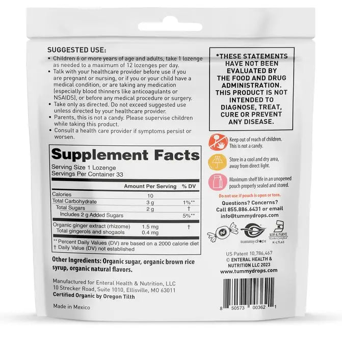 Organic Ginger Sweet Blackberry Tummydrops, 33 ct - view 2