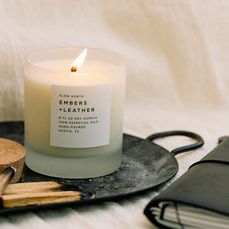 Embers + Leather - Signature Candle (Vetiver + Cedar + Patchouli) - view 6