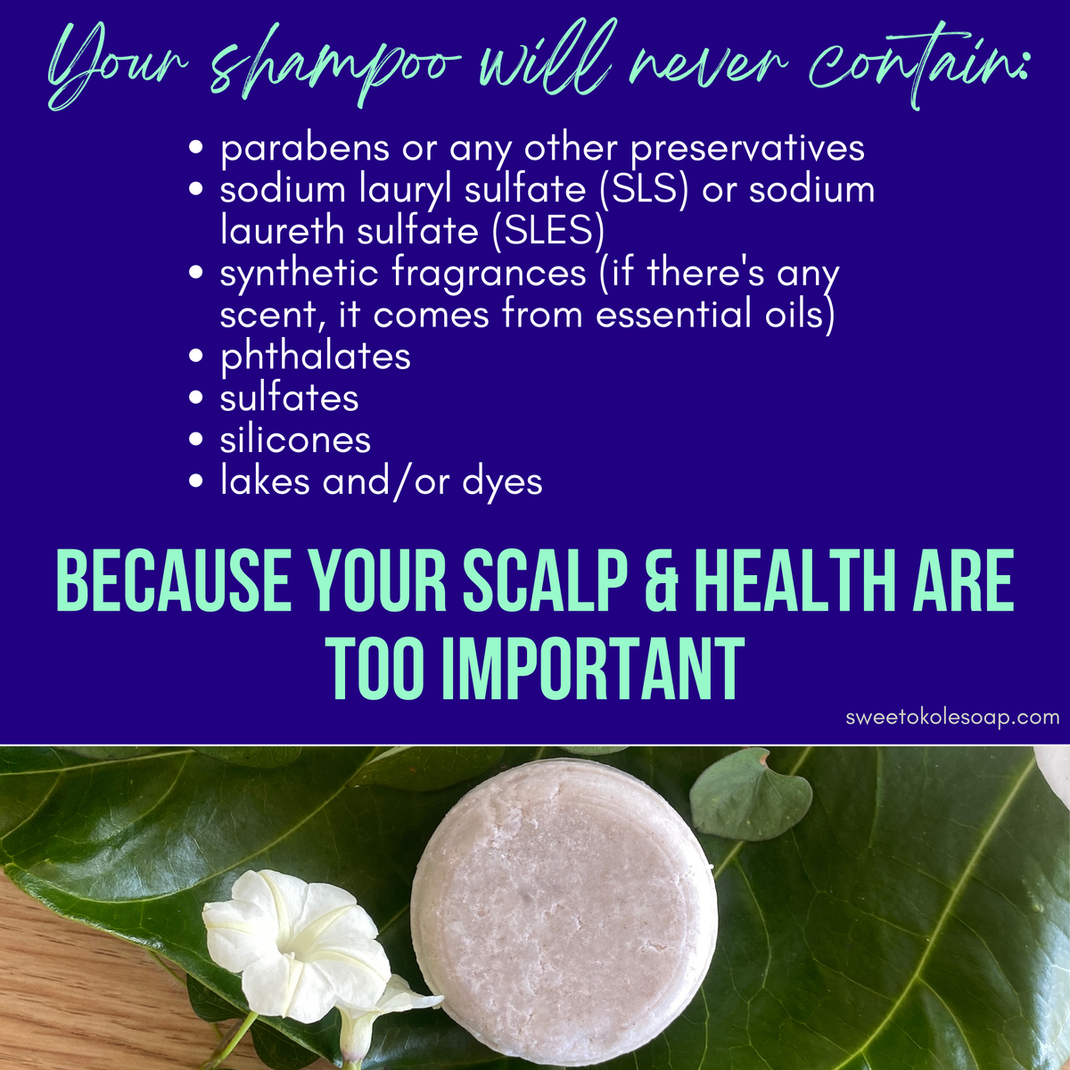 Natural Shampoo Bar Eucalyptus & Lime Essential Oils with Noni - view 4