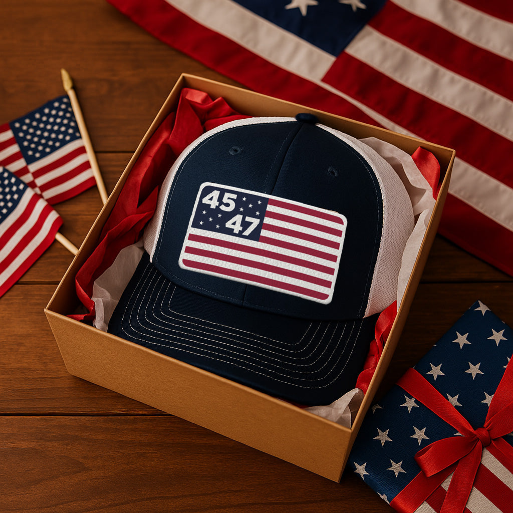 45th & 47th President Flag Hat - view 6