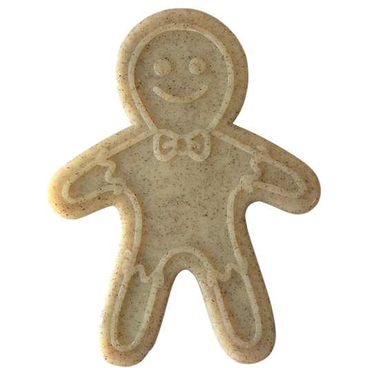 Gingerbread Man Nylon Dog Chew Toy for Aggressive Chewers - USA Made - Gingerbread Nylon Toy - Brown