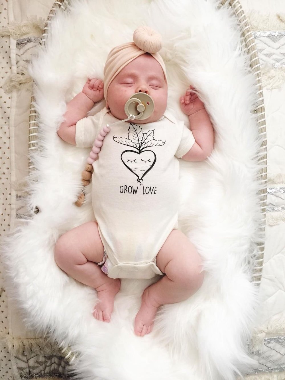 Grow Love Organic Cotton Baby Bodysuit - view 2