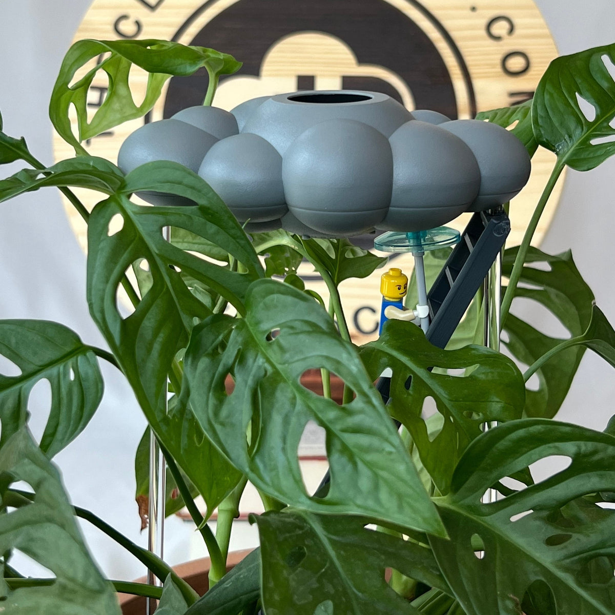 Stormy Dripping Rain Cloud with Ladder Charm - view 4