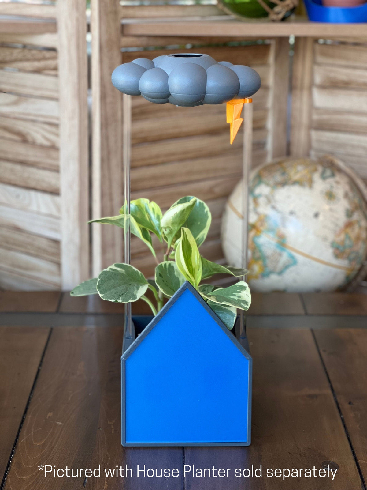 Stormy Dripping Rain Cloud with Lightning Bolt Charm - view 6