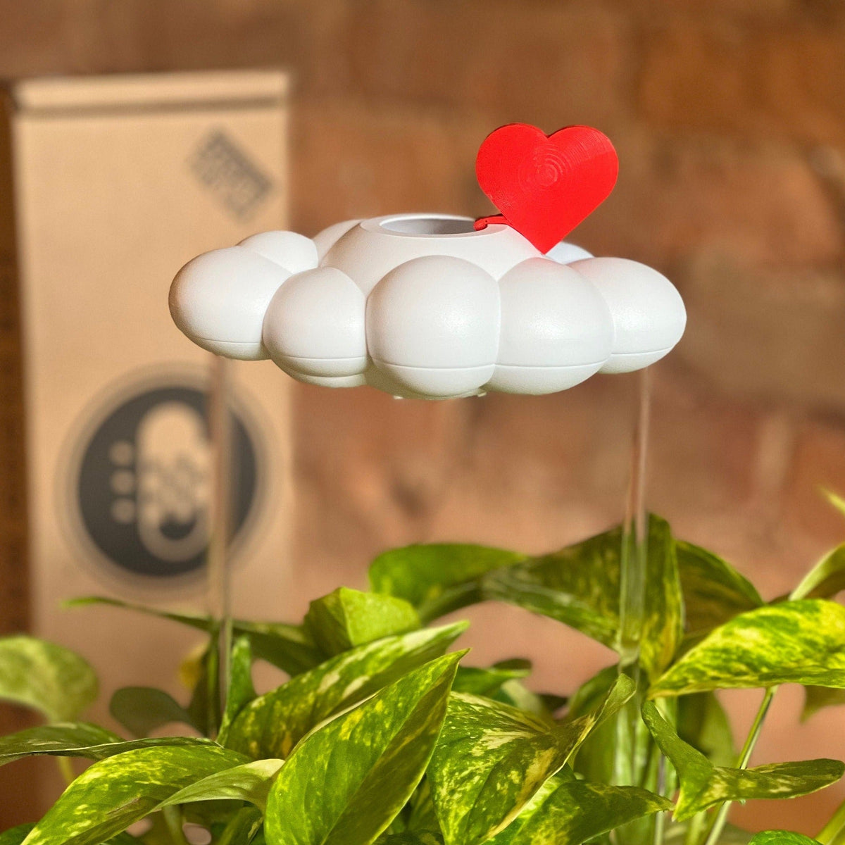 Original Dripping Rain Cloud with Red Heart Charm - view 4