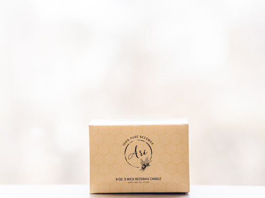 Unscented Beeswax Candle |8 oz - view 6
