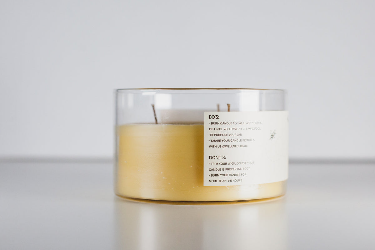 Citrus + Mint Beeswax Candle |8 oz - view 2