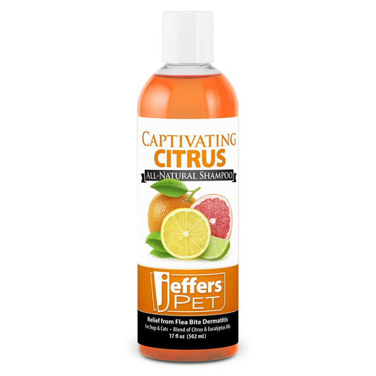 Jeffers Pet Captivating Citrus All-Natural Flea Bite Relief Shampoo - Citrus, 17 oz, 1