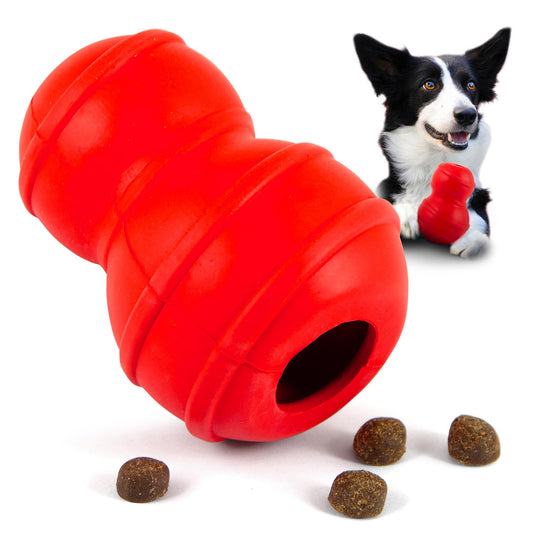 Jeffers Red Classic Stuffable Fetch & Chew Natural Rubber Treat - Red, Medium, 1