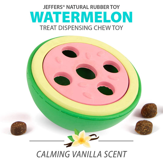Jeffers Watermelon Natural Rubber Treat Dispensing Dog Dental Chew - view 2