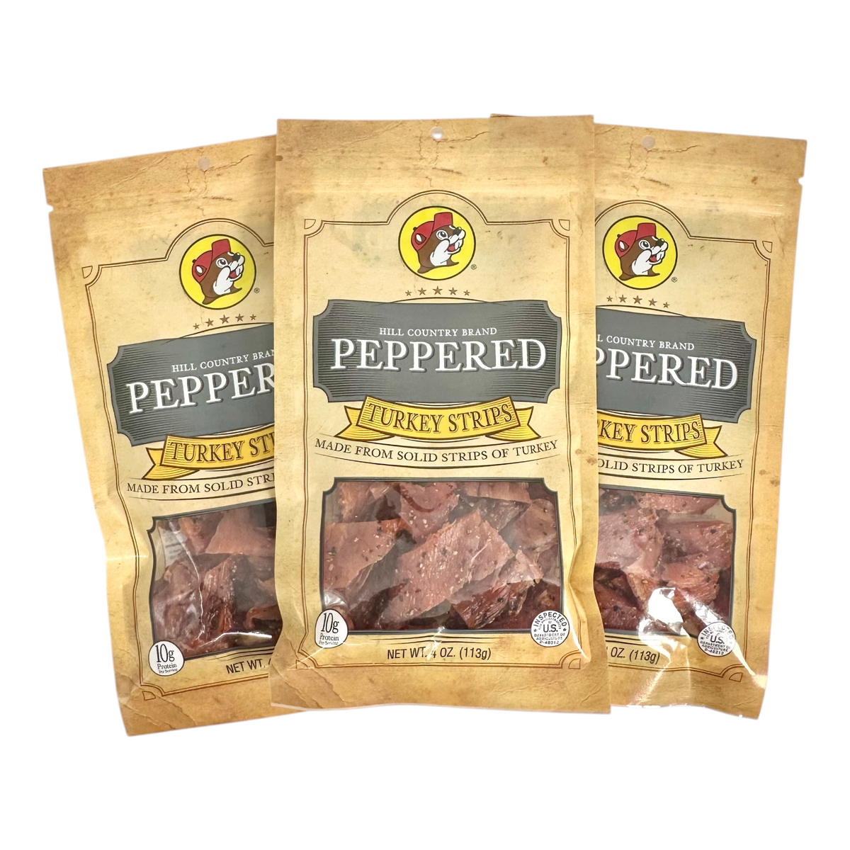 Hill Country Brand Peppered Turkey Jerky - 3-Pack - view 4