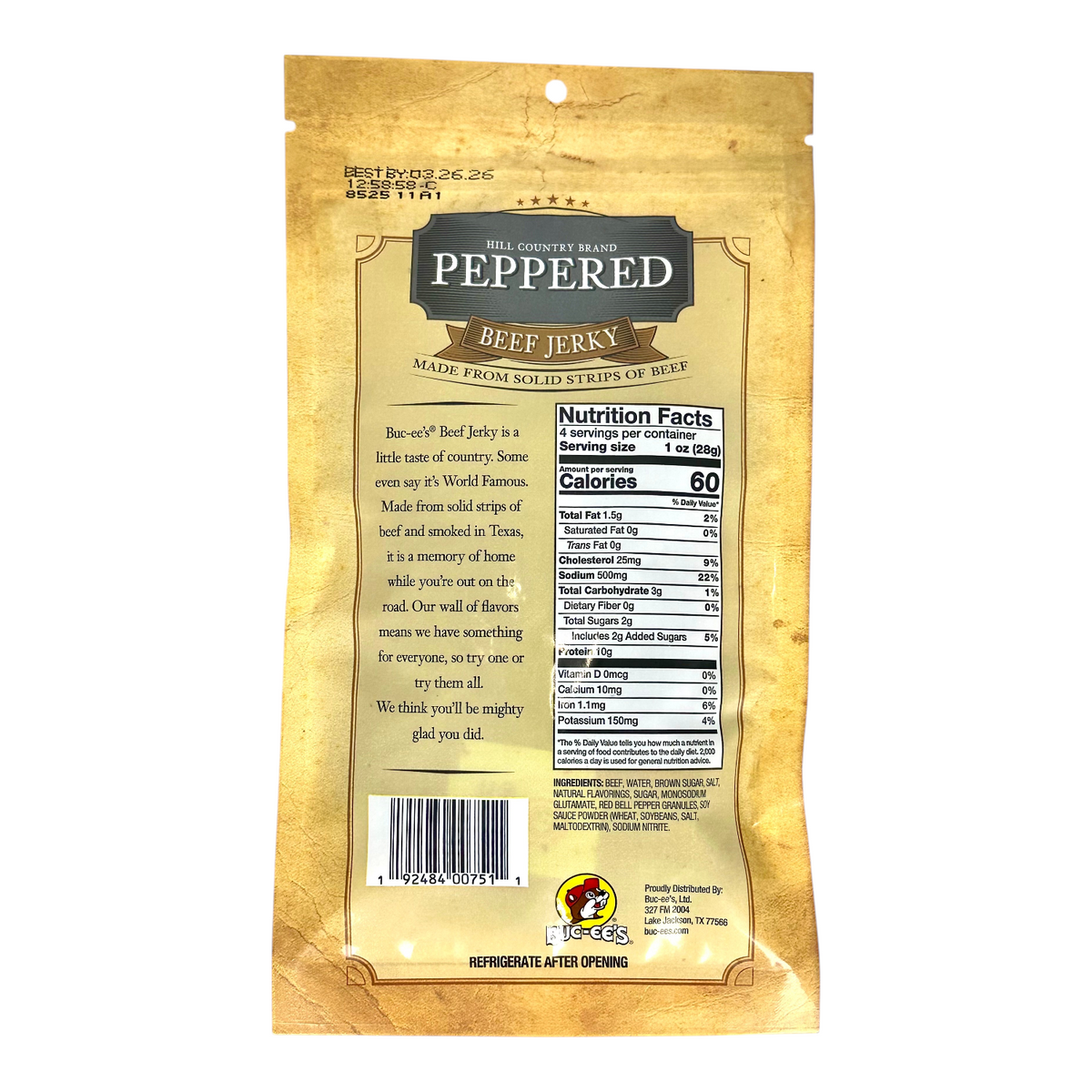 Hill Country Peppered Beef Jerky - view 2