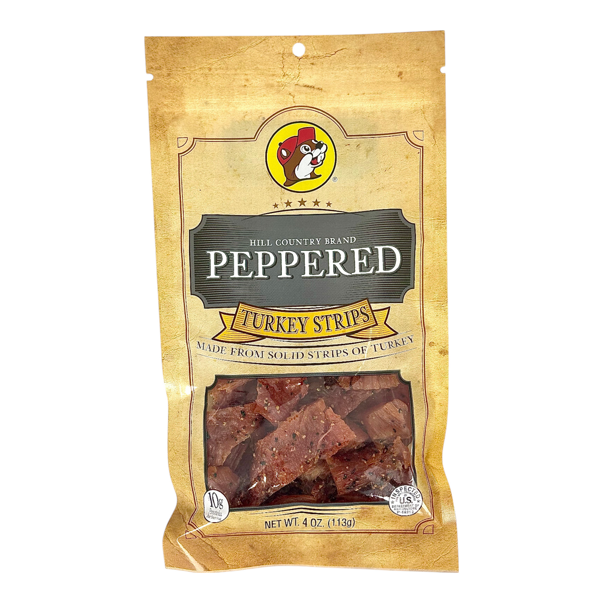 Hill Country Brand Peppered Turkey Jerky - Single
