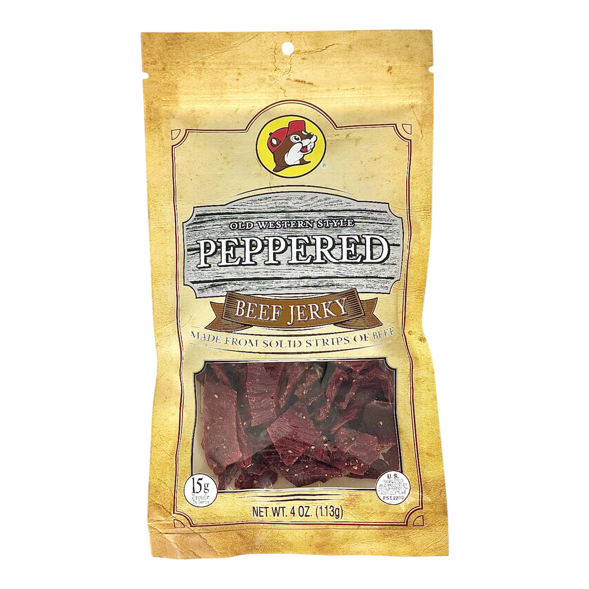 Old Western Style Peppered Beef Jerky - Single