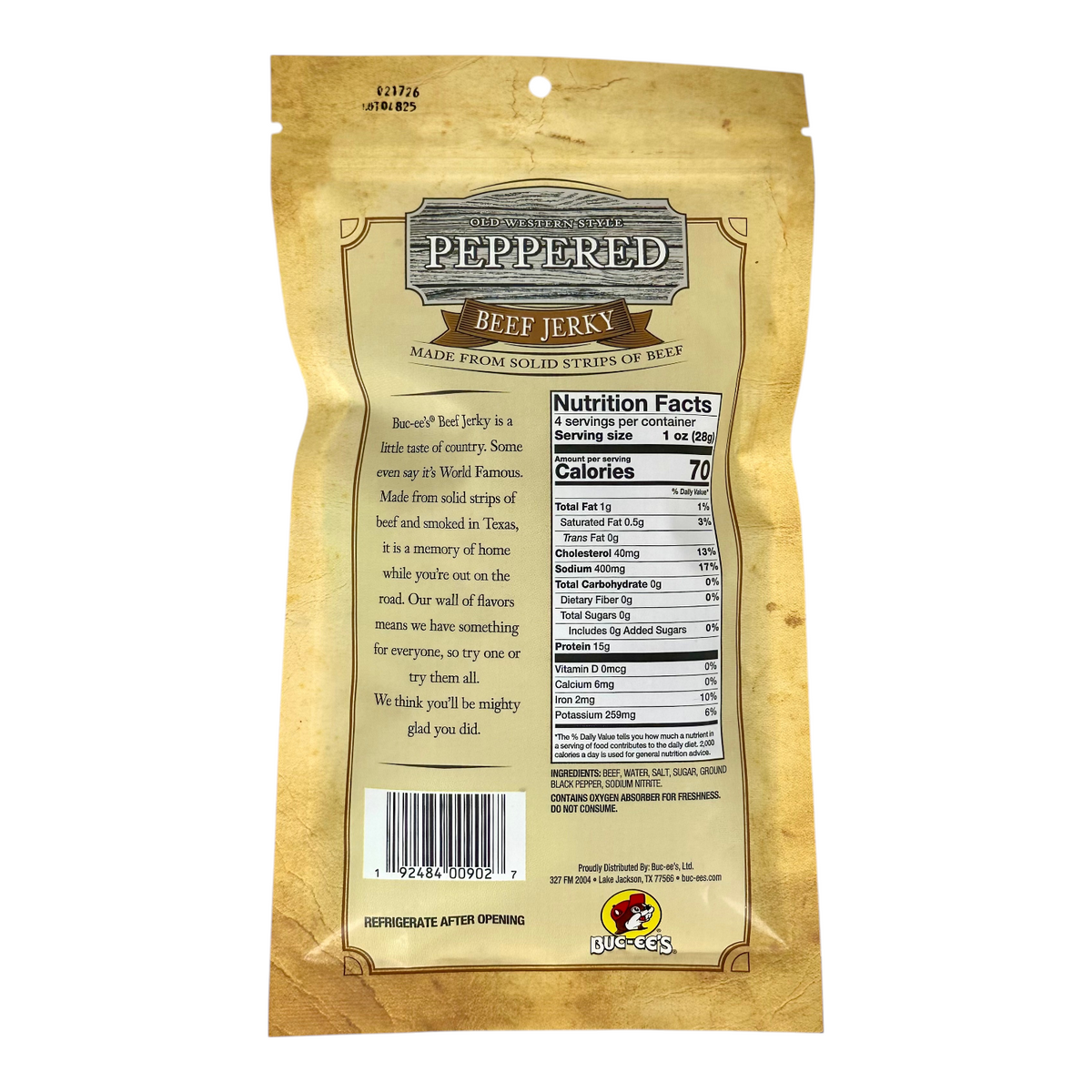 Old Western Style Peppered Beef Jerky - view 2