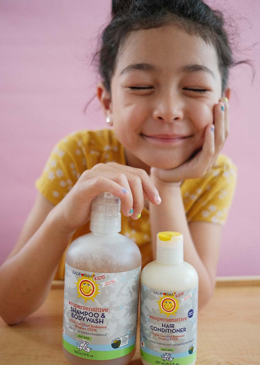 (No Fragrance) Kids #SuperSensitive™ Shampoo + Conditioner Bundle - view 2