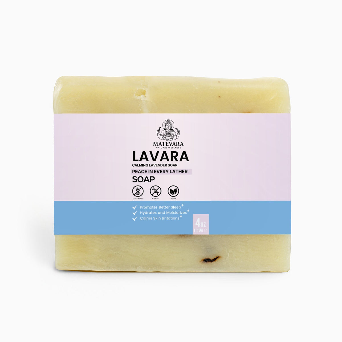 Lavara Calming Lavender Soap for Sensitive Skin - 4oz