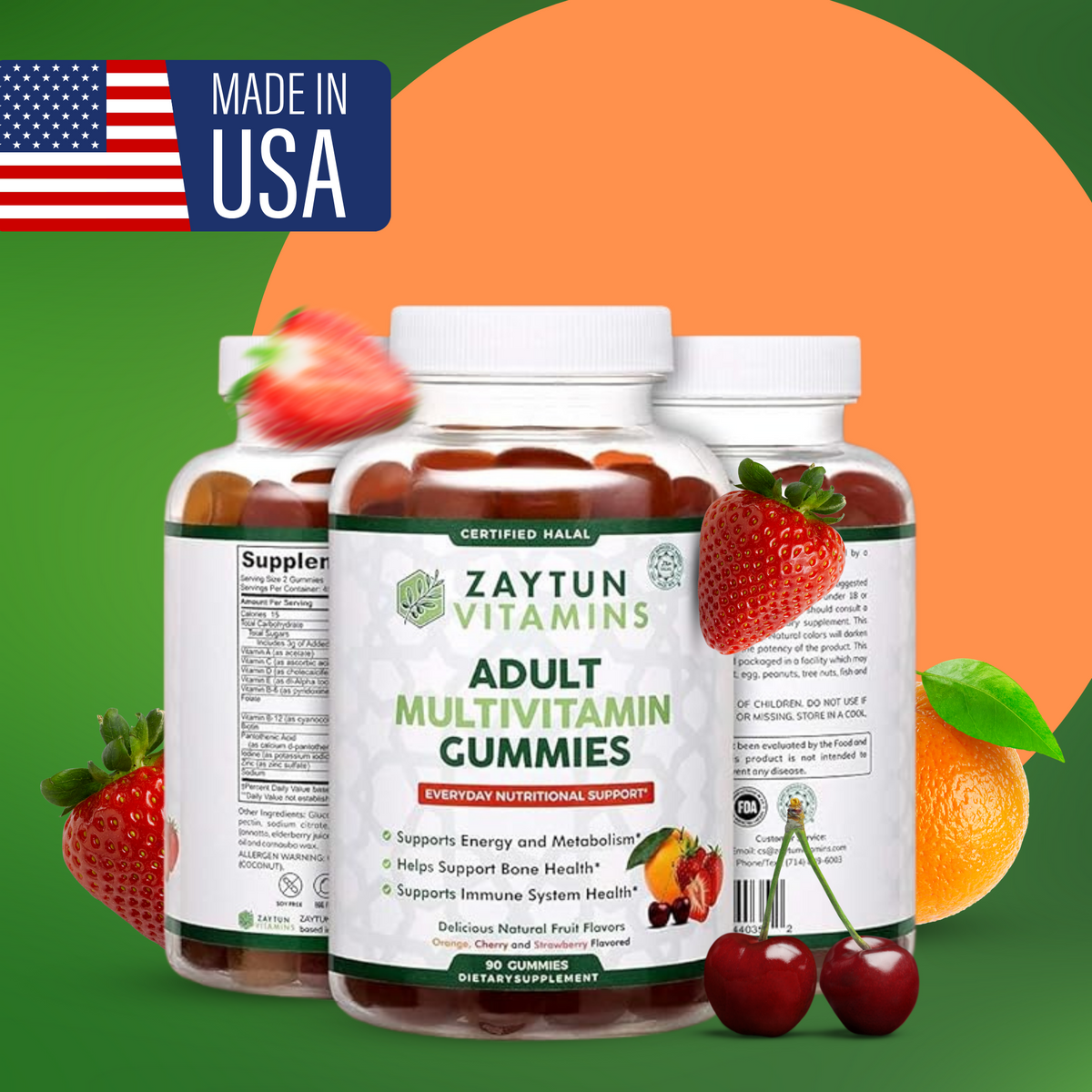 Halal Adult Multivitamin Gummies (3Pack) - view 6