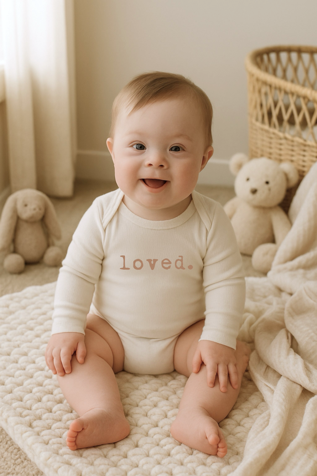Loved Clay Organic Cotton Baby Bodysuit Long Sleeve - view 3