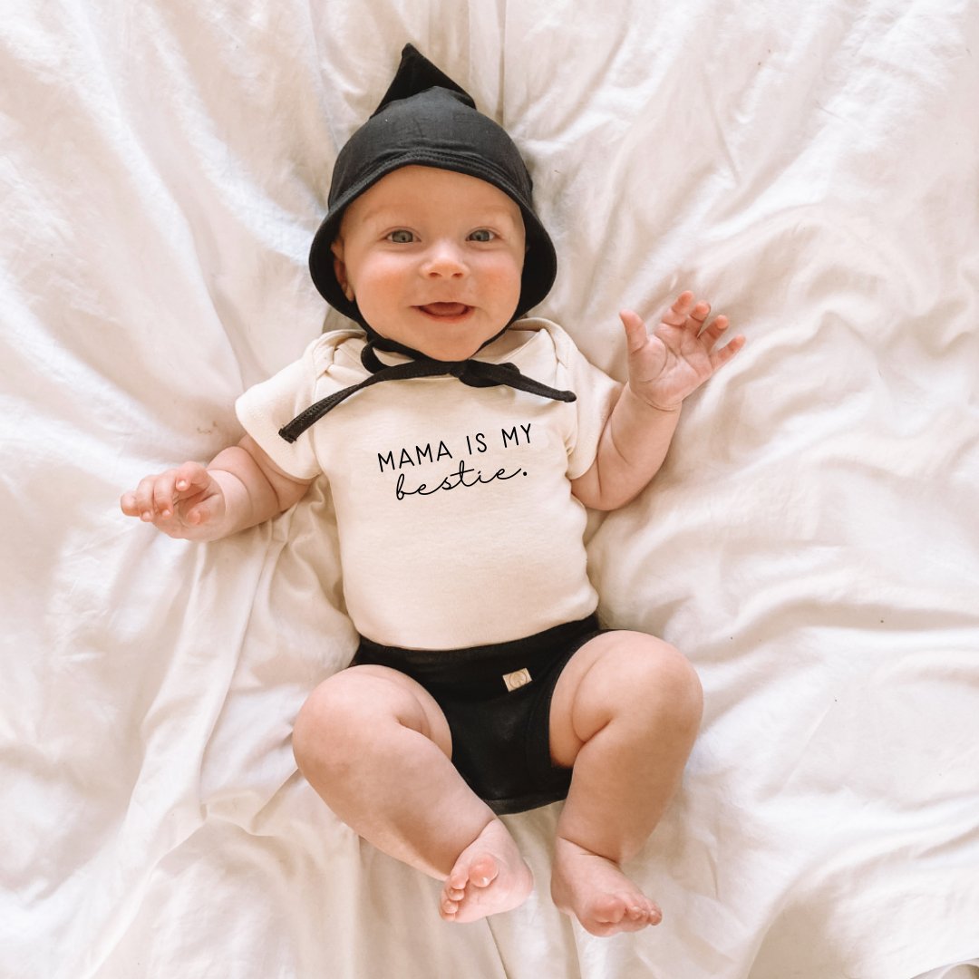 Mama is my Bestie Organic Baby Bodysuit - view 3