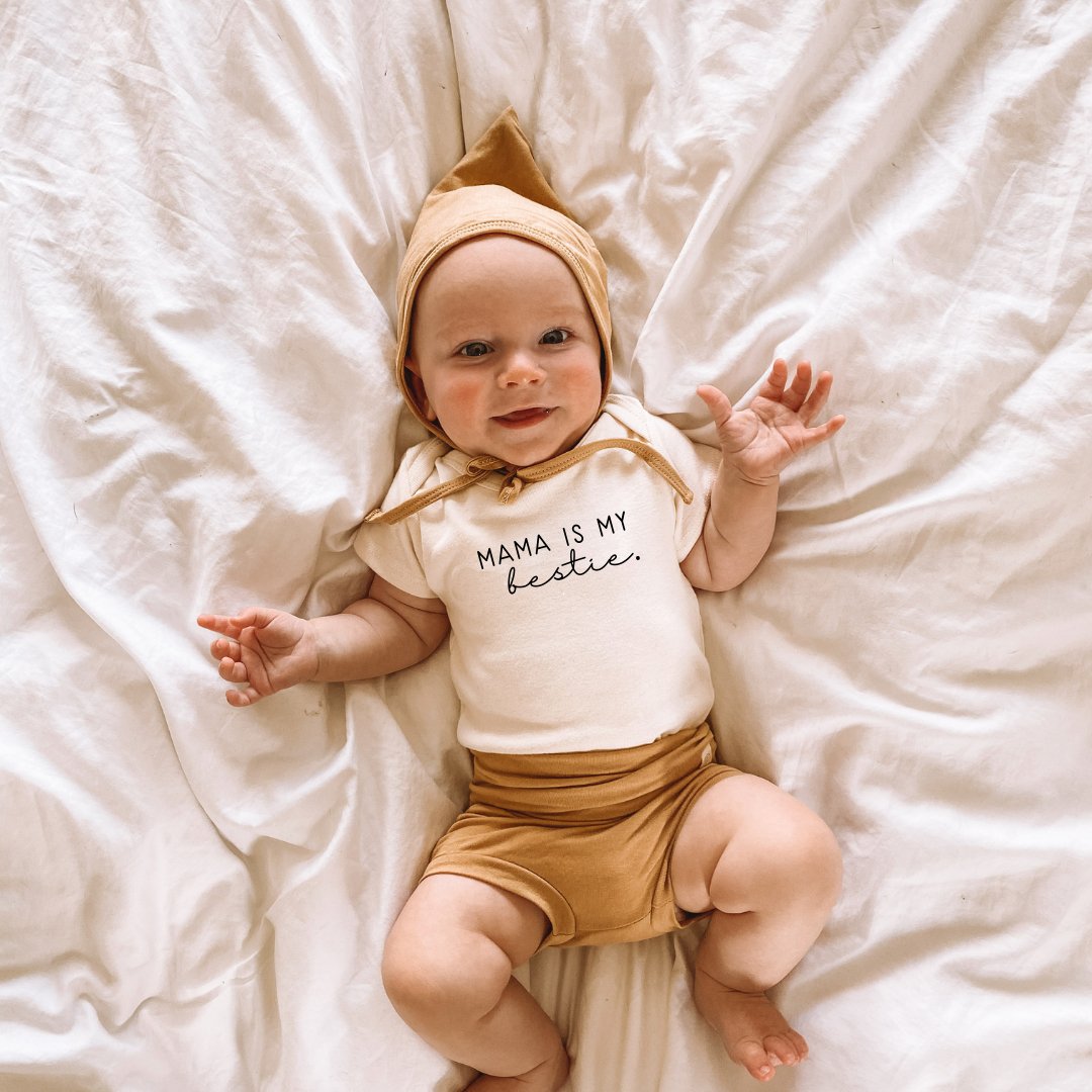 Mama is my Bestie Organic Baby Bodysuit - view 4
