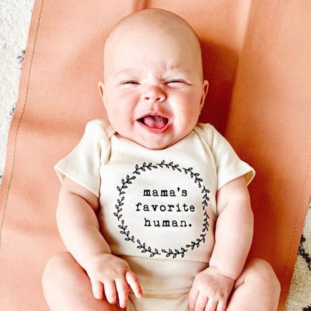 Mama's Favorite Human Organic Baby Bodysuit - view 6