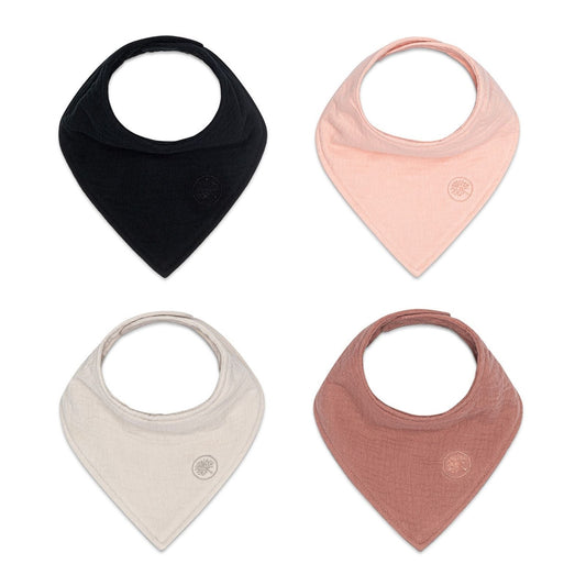 Bliss Muslin Bandana Bibs Set (4-Pack) — Parker Baby Co.
