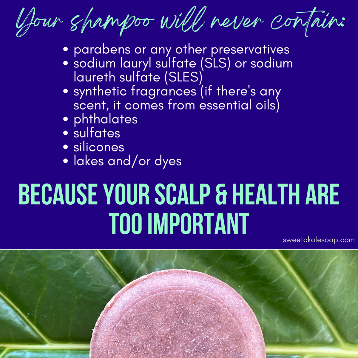 Lavender Clary Sage Solid Shampoo Bar with Ratanjot Root - view 4