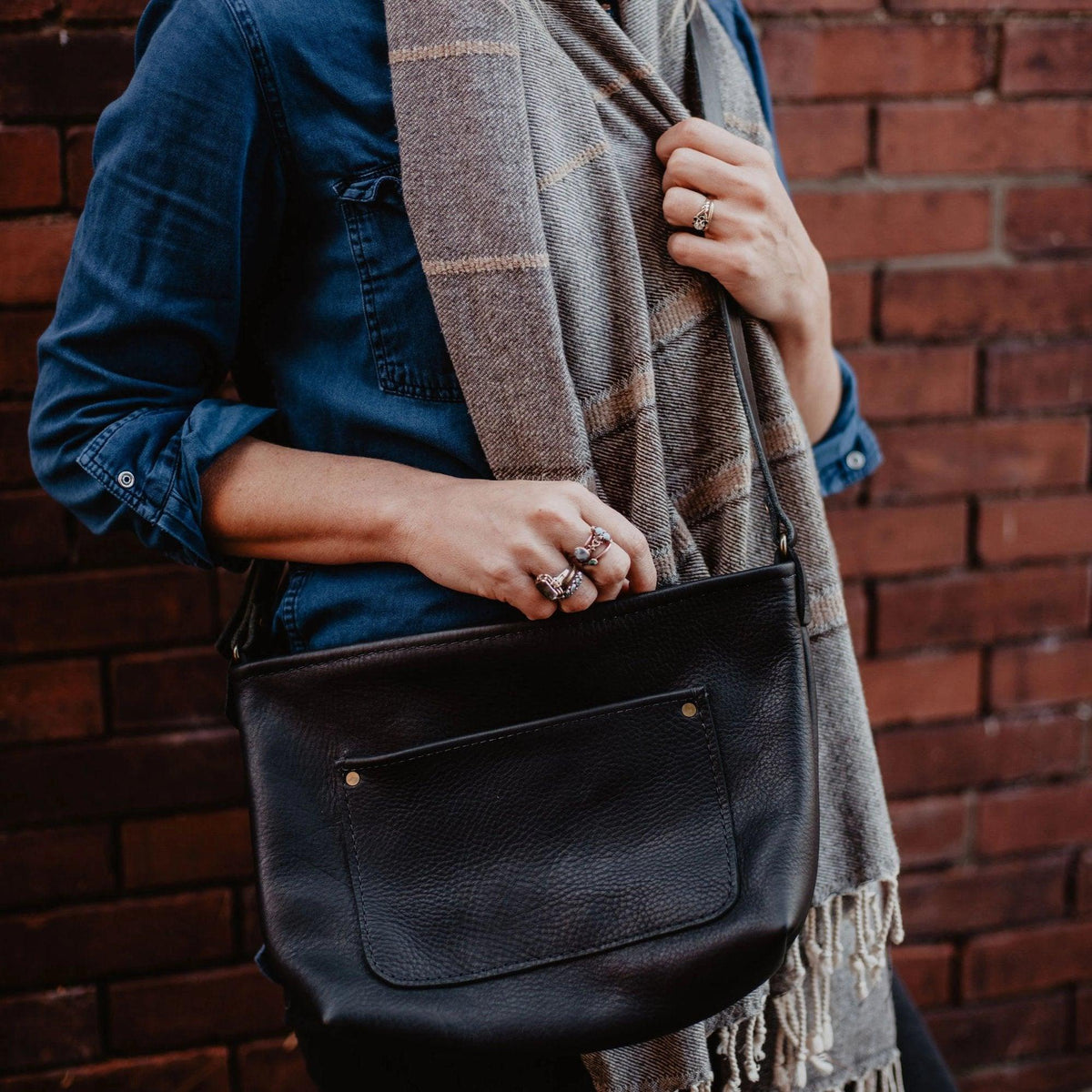 Field Bag - USA Made - Black - view 3