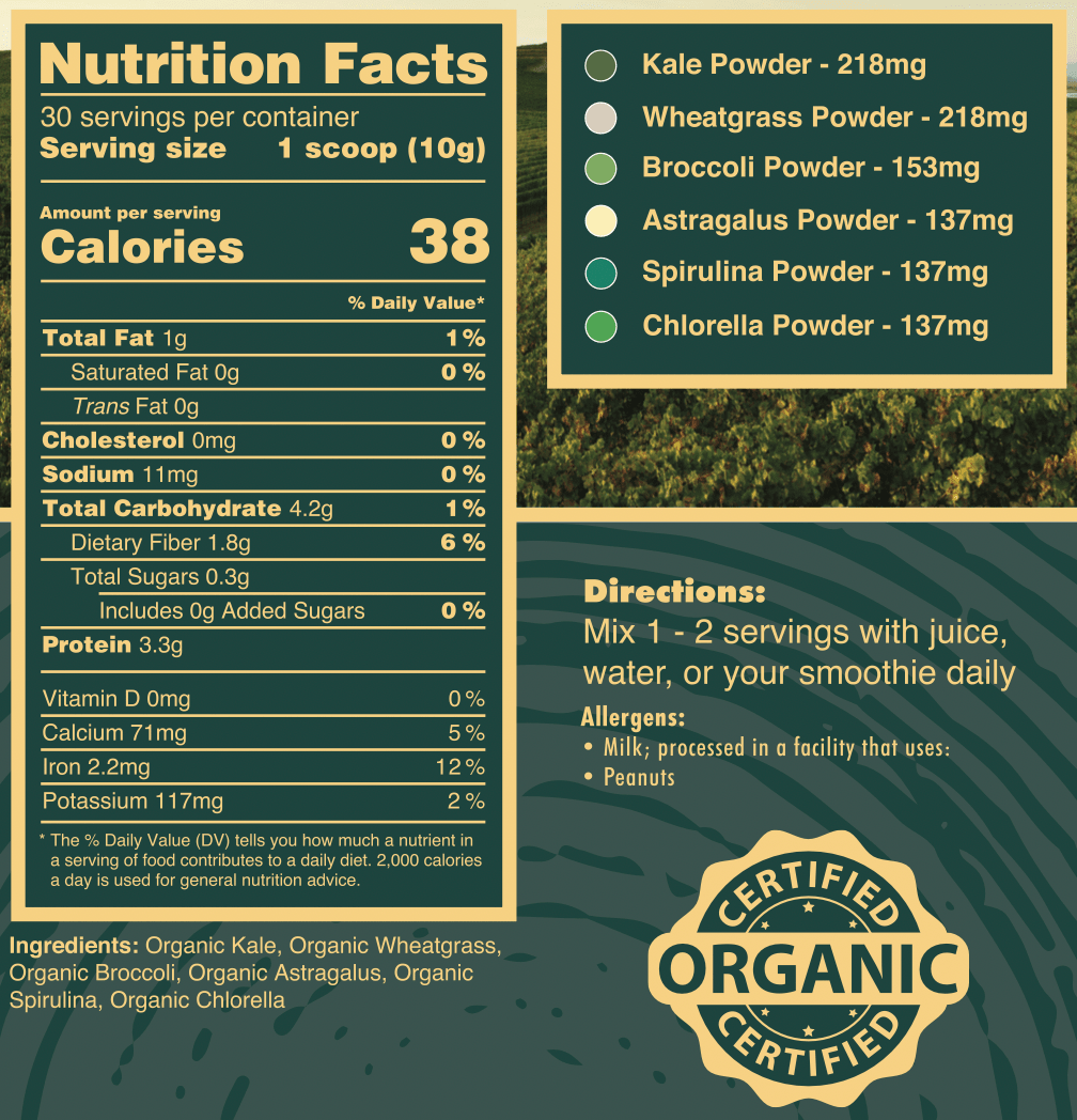 Organic Tropics & Raw Greens Micronutrient Powders - view 2