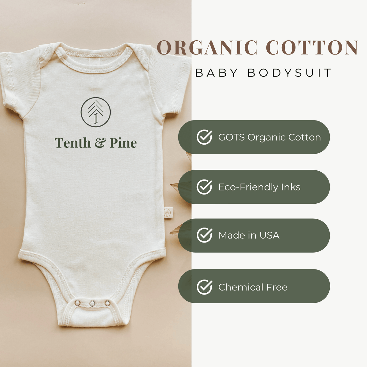 Big Sister Organic Baby Bodysuit - view 4