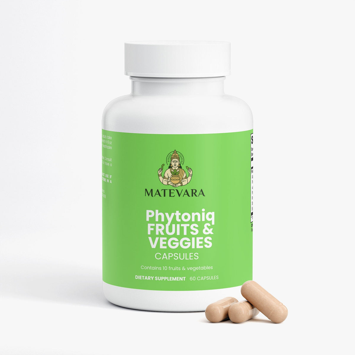 Phytoniq Fruits & Veggies |Digestive Support Capsules - 60 Count - view 2