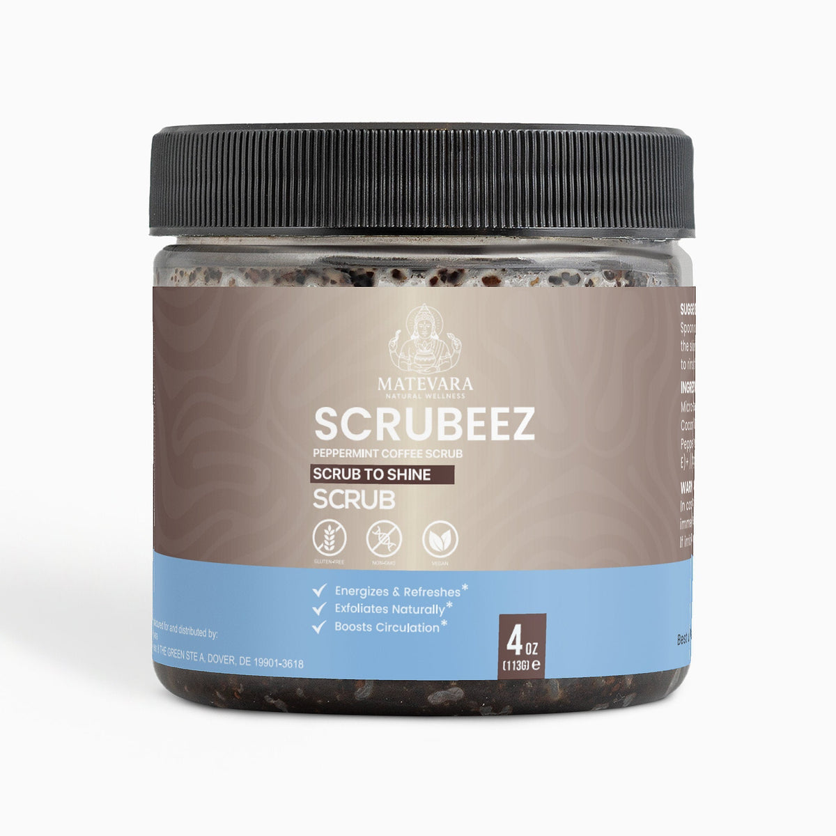 Scrubeez Peppermint Coffee Scrub - 4 oz