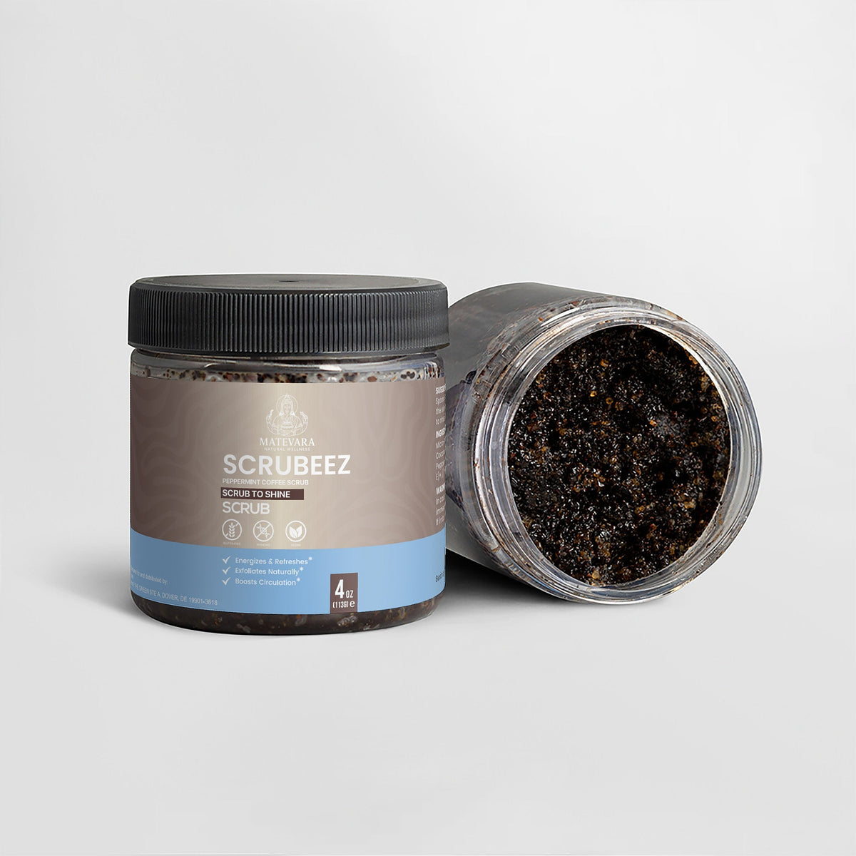 Scrubeez Peppermint Coffee Scrub - 4 oz - view 4
