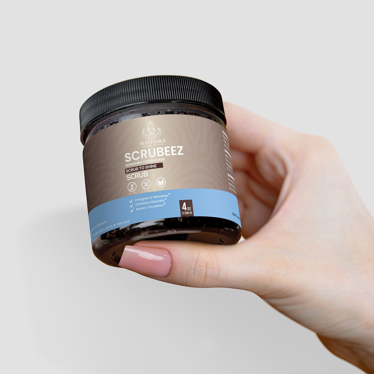 Scrubeez Peppermint Coffee Scrub - 4 oz - view 6