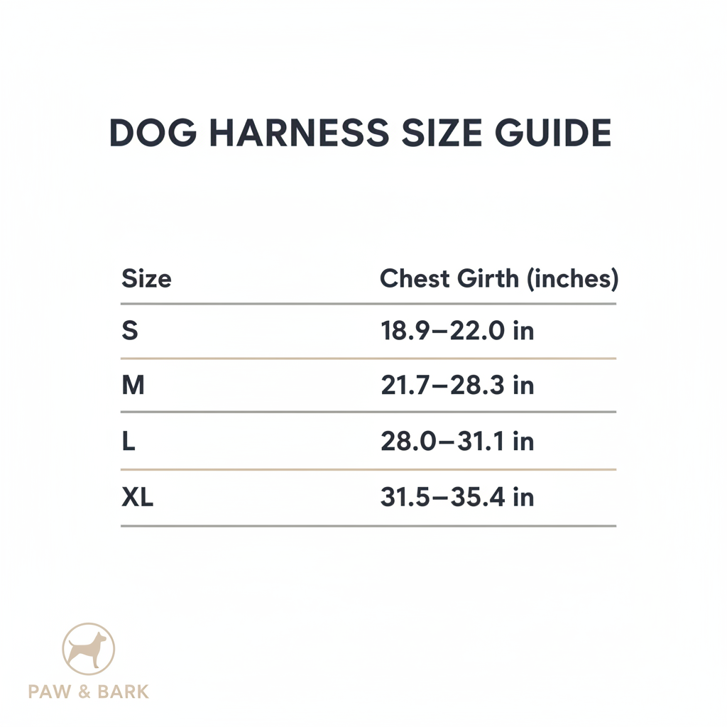 Size Chart in Inches