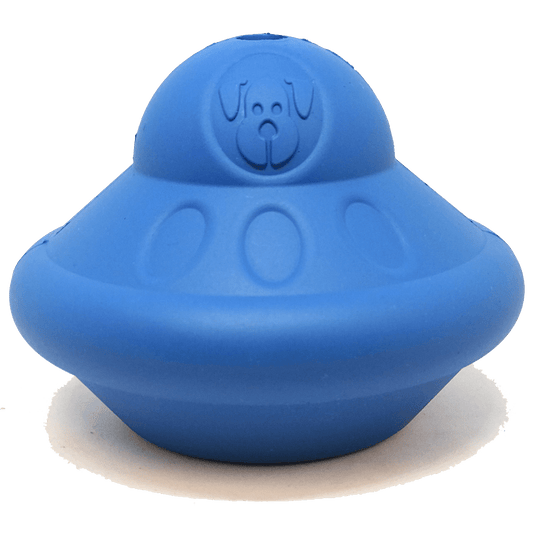 Flying Saucer Dog Toy - Durable UFO Chew Toy & Treat Dispenser - Flying Saucer Large, Flying Saucer Medium
