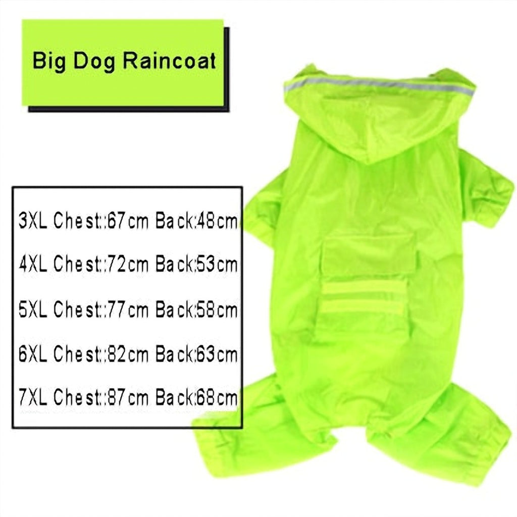 Dog Raincoat Jumpsuit Rain Coat for Dogs Pet Cloak Labrador Waterproof Golden Retriever Jacket - image 6