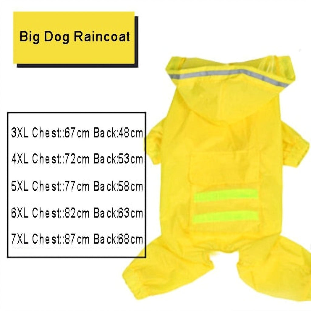 Dog Raincoat Jumpsuit Rain Coat for Dogs Pet Cloak Labrador Waterproof Golden Retriever Jacket - image 7