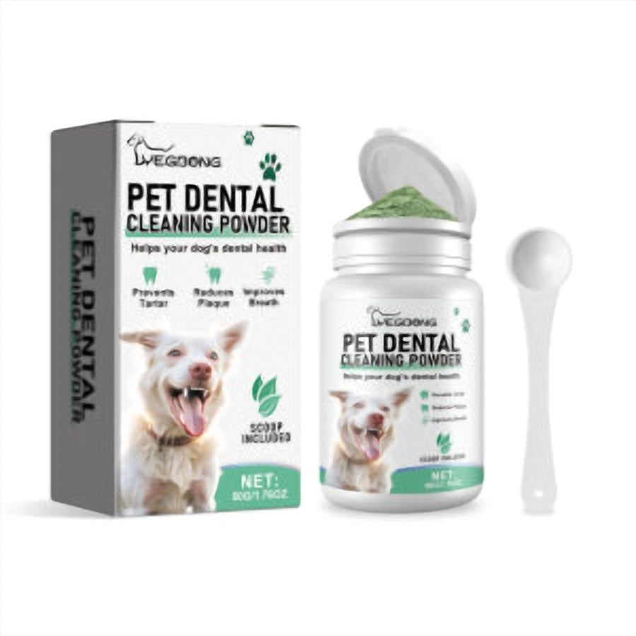 Yegbong Tooth Cleaning Powder For Dogs, A Gentle Formula To Freshen Breath And Protect Pet Oral Health Cleaning Powder