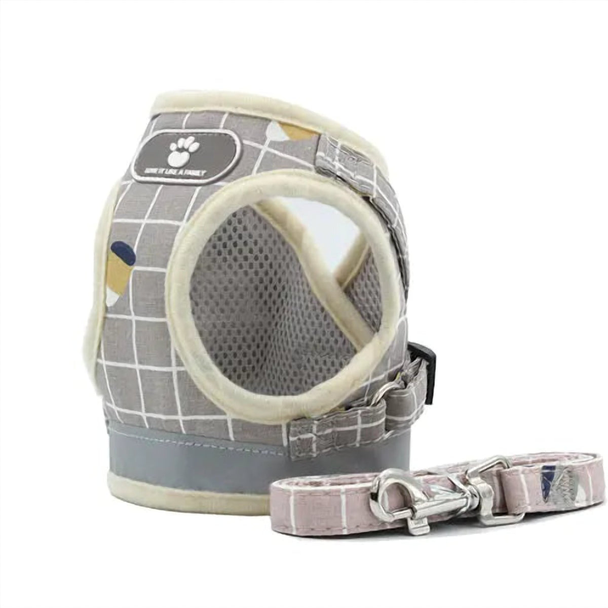 Reflective Dog Harness And Leash Set Nylon Mesh Kitten Puppy Dogs Vest Harness Leads Pet Clothes For Small Dogs - image 9