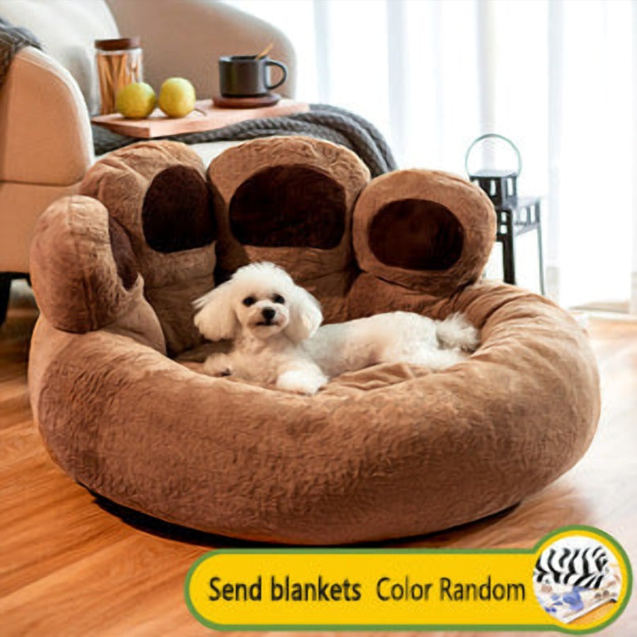 Dog Winter Warm Deep Sleep Small Dogs Mattress Teddy Nest Removable And Washable Pet Dog Supplies - image 4