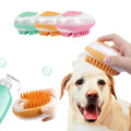 Dog Bath Brush 2-in-1 Pet SPA Massage Comb Soft Silicone Pets Shower Hair Grooming Cmob Dog Cleaning Tool Pet Products