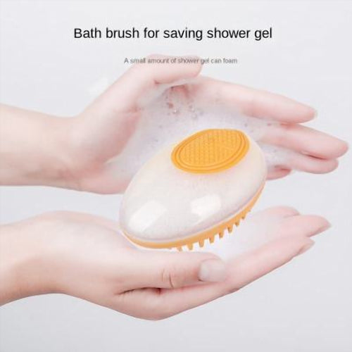 Dog Bath Brush 2-in-1 Pet SPA Massage Comb Soft Silicone Pets Shower Hair Grooming Cmob Dog Cleaning Tool Pet Products - imag