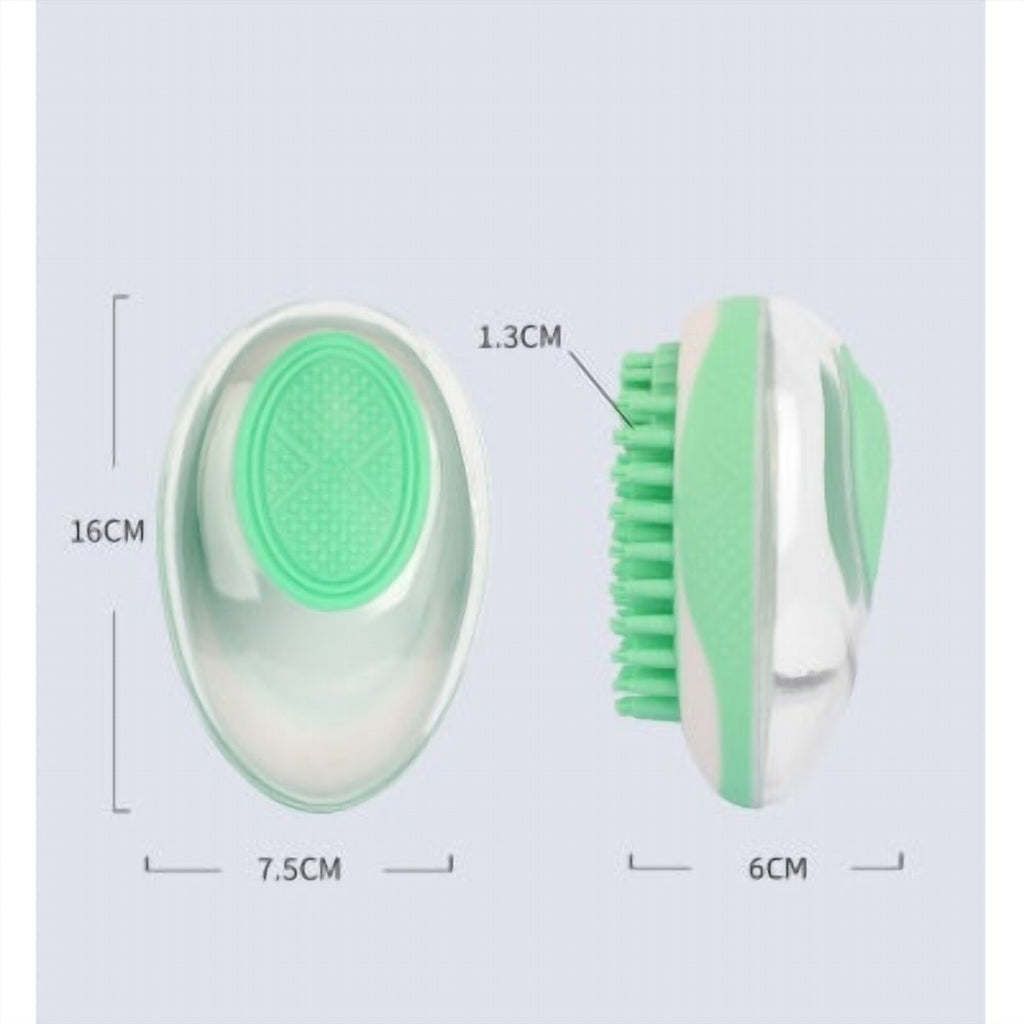 Dog Bath Brush 2-in-1 Pet SPA Massage Comb Soft Silicone Pets Shower Hair Grooming Cmob Dog Cleaning Tool Pet Products - imag